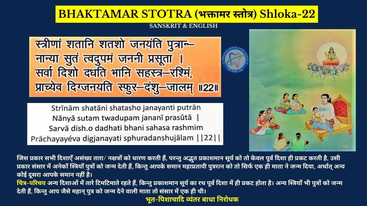 BHAKTAMAR STOTRA (भक्तामर स्तोत्र) Shloka-22