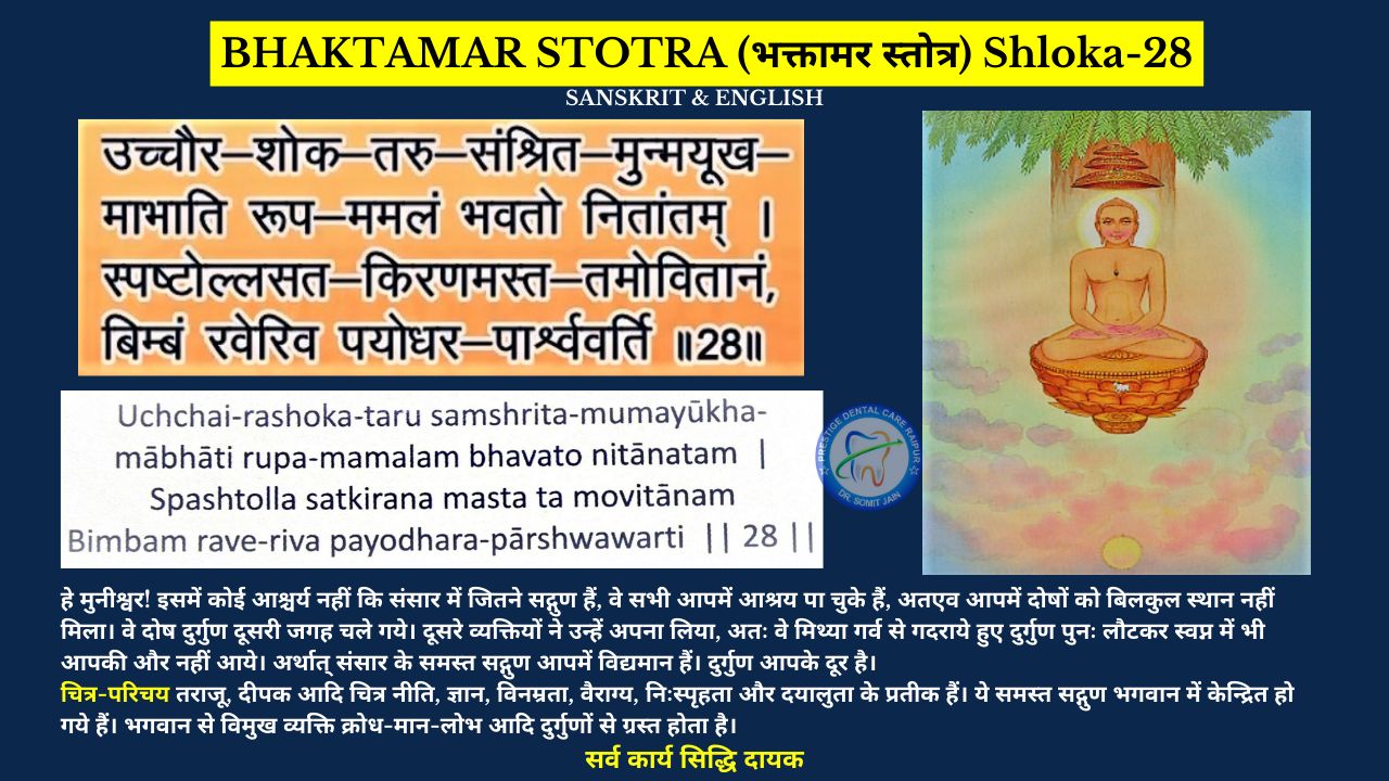 BHAKTAMAR STOTRA (भक्तामर स्तोत्र) Shloka-28