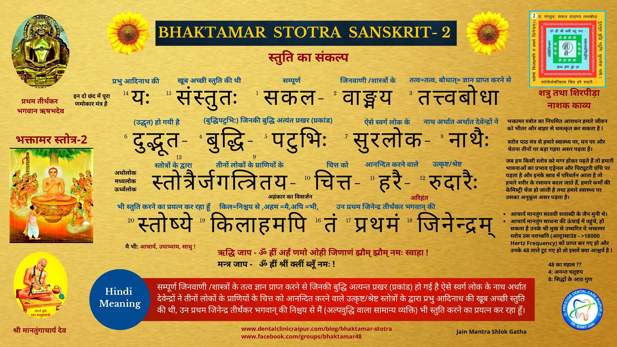 Bhaktamar stotra-2 Hindi Meaning