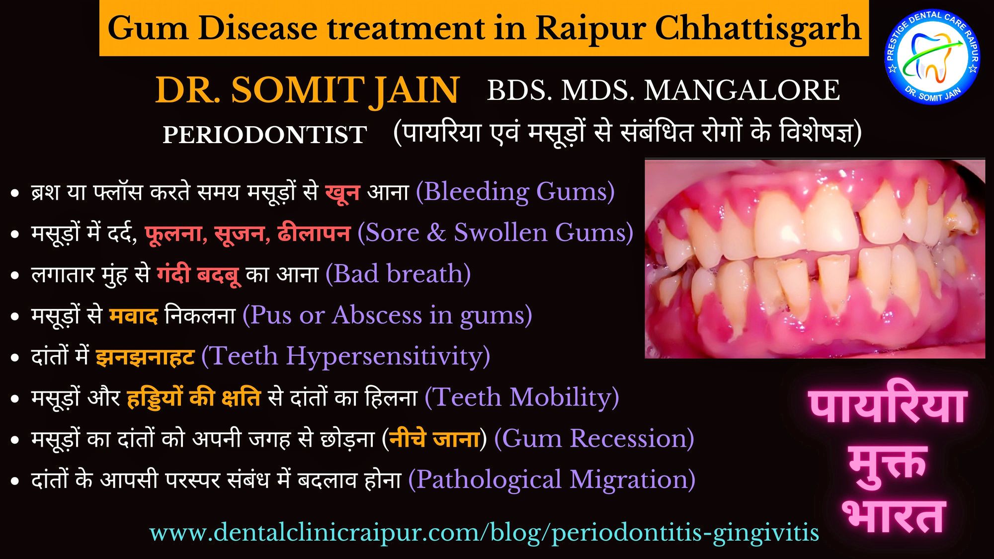 Gum Disease treatment in Raipur Chhattisgarh
